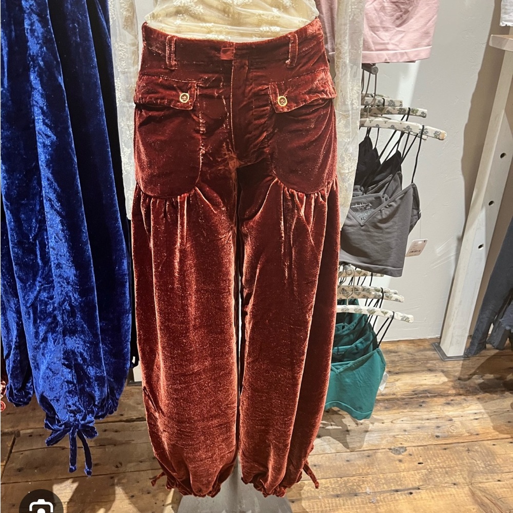 We the Free velvet lotus pants